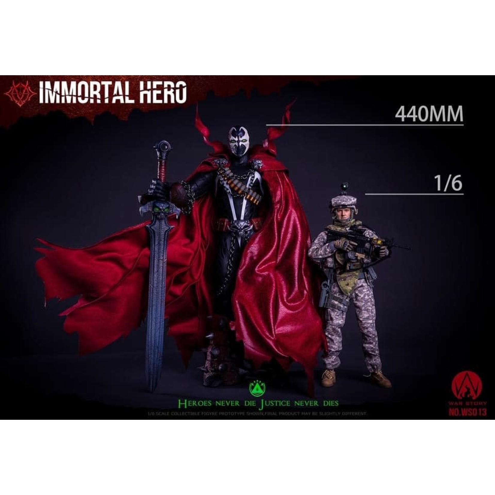 War Story Ws013 1 6 Scale Immortal Hero Spawn Arkham Cafe Coop