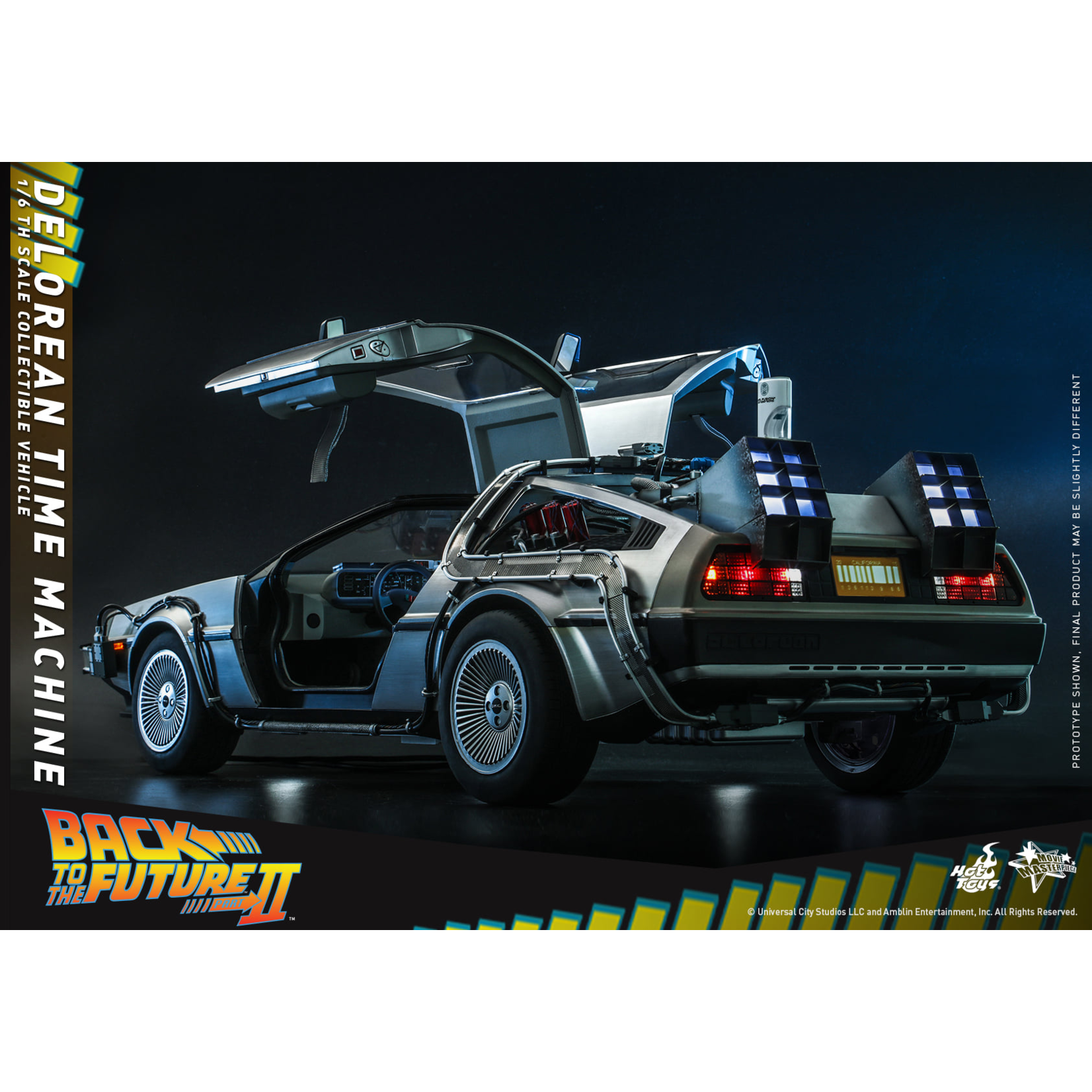 Hot Toys [Preorder] Hot Toys Back To The Future 2 -  Delorean Time Machine 1/6th Scale MMS636