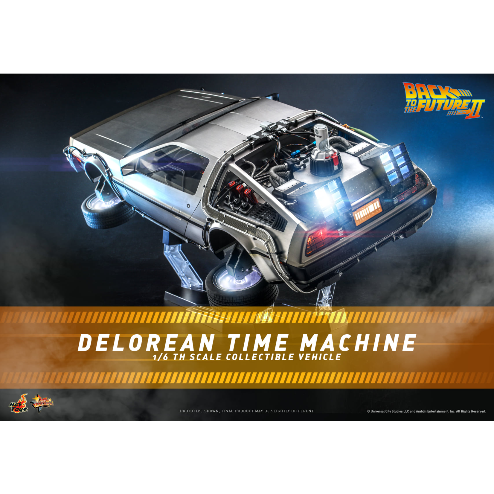 Hot Toys [Preorder] Hot Toys Back To The Future 2 -  Delorean Time Machine 1/6th Scale MMS636