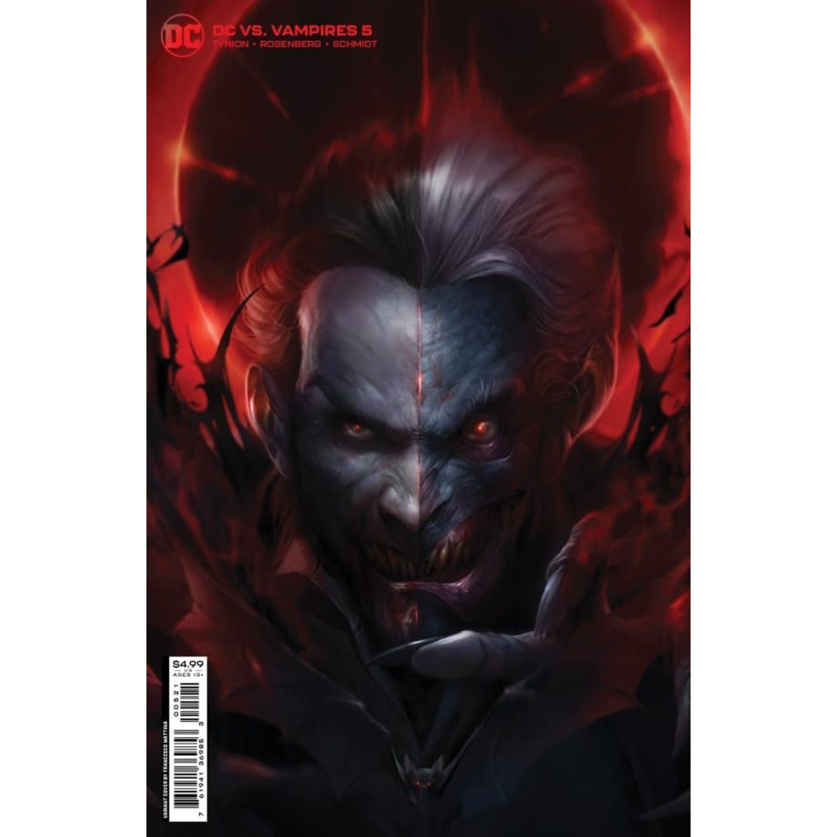 DC Comics DC vs. Vampires #5 Cover B Francesco Mattina Card Stock Variant