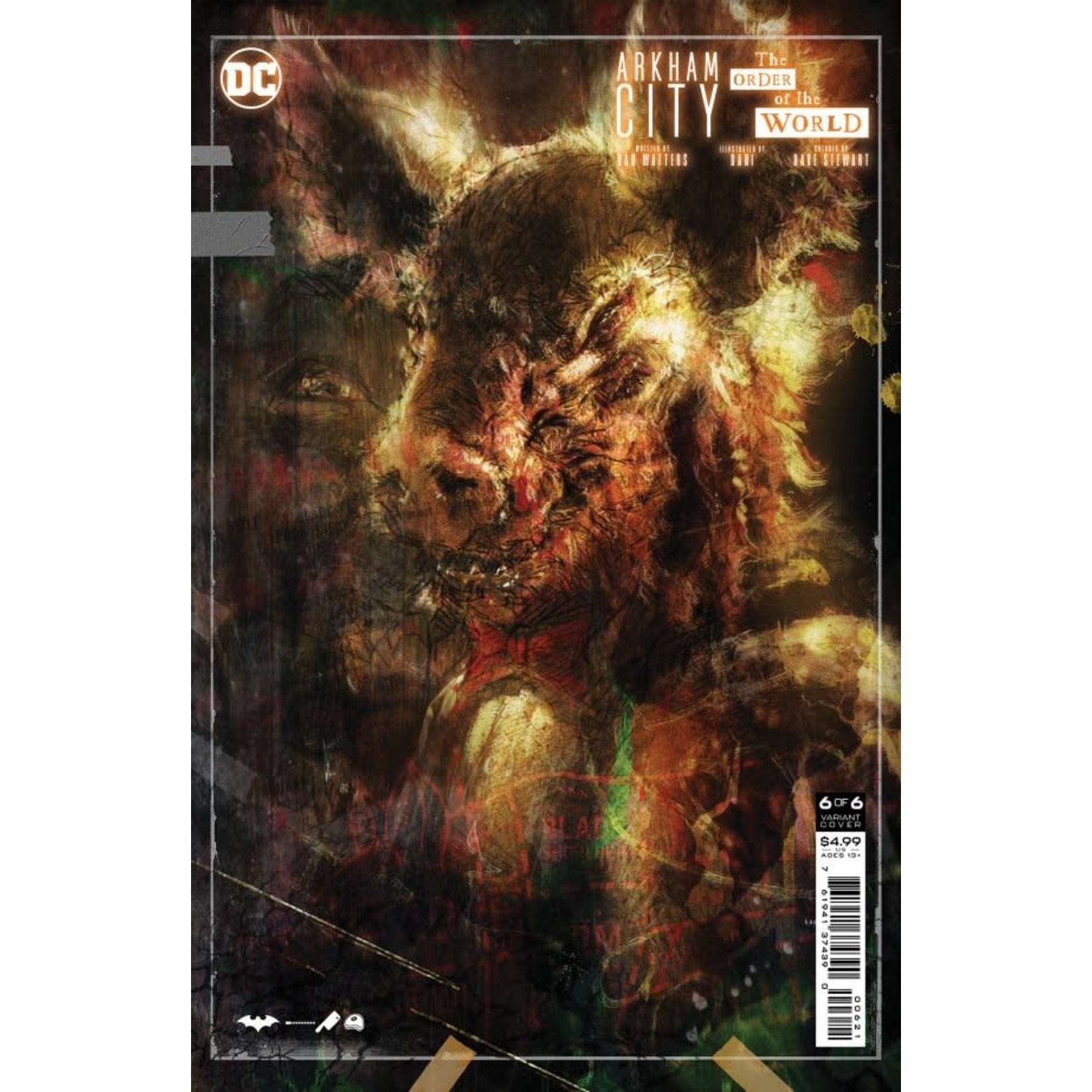 DC Comics Arkham City: The Order of the World #6 Andrews Card Stock Variant