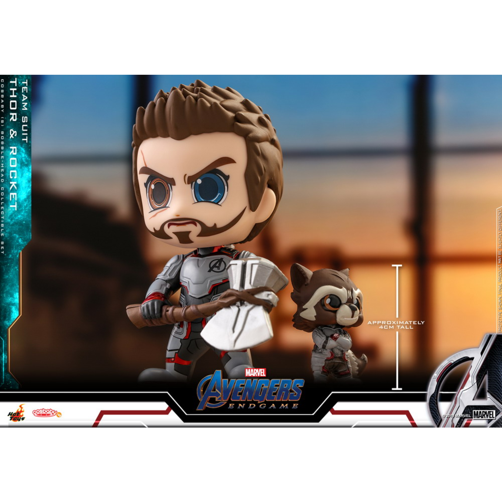 Hot Toys Avengers: Endgame - Team Suit Thor & Rocket Cosbaby