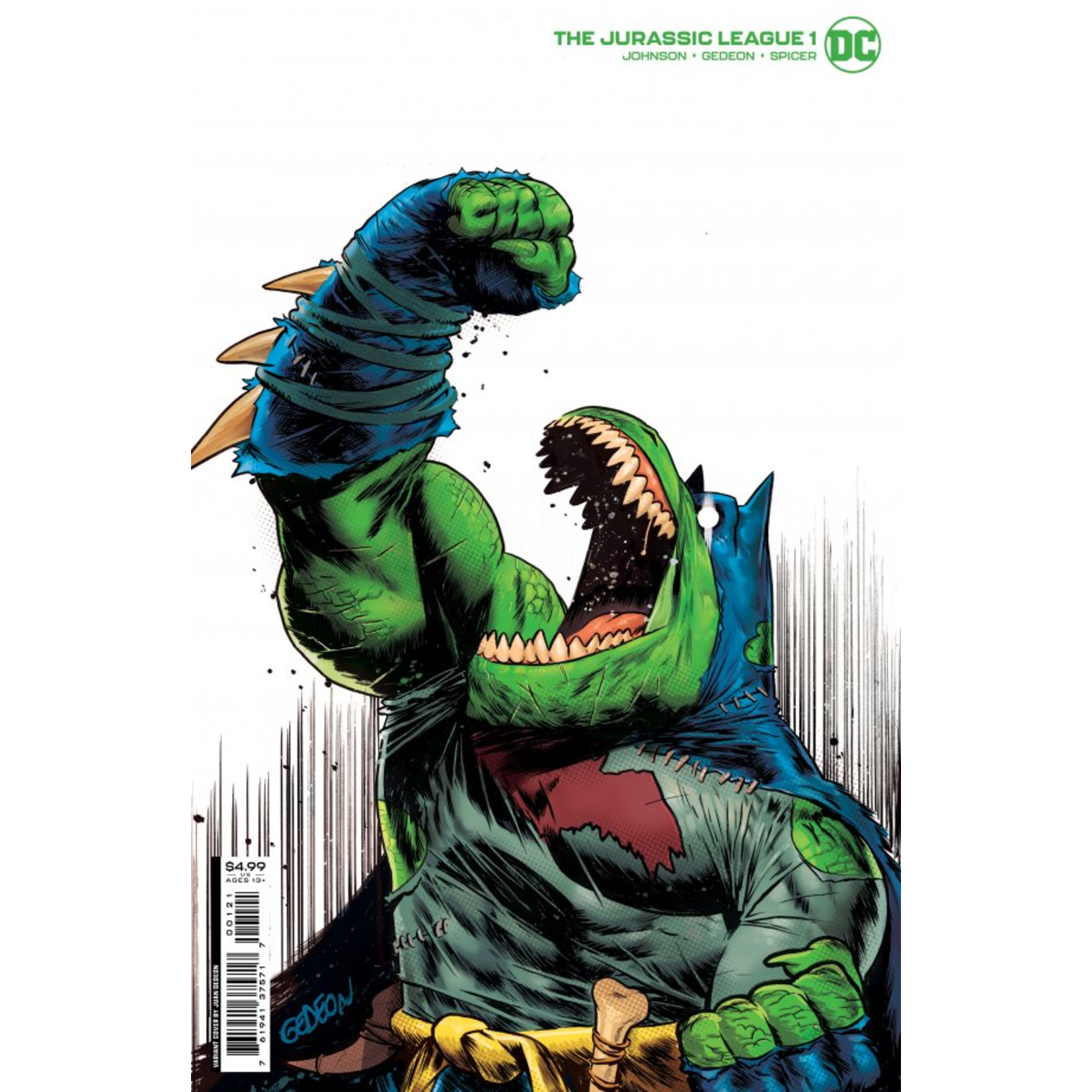 DC Comics JURASSIC LEAGUE #1 (OF 6) CVR B GEDEON CARDSTOCK
