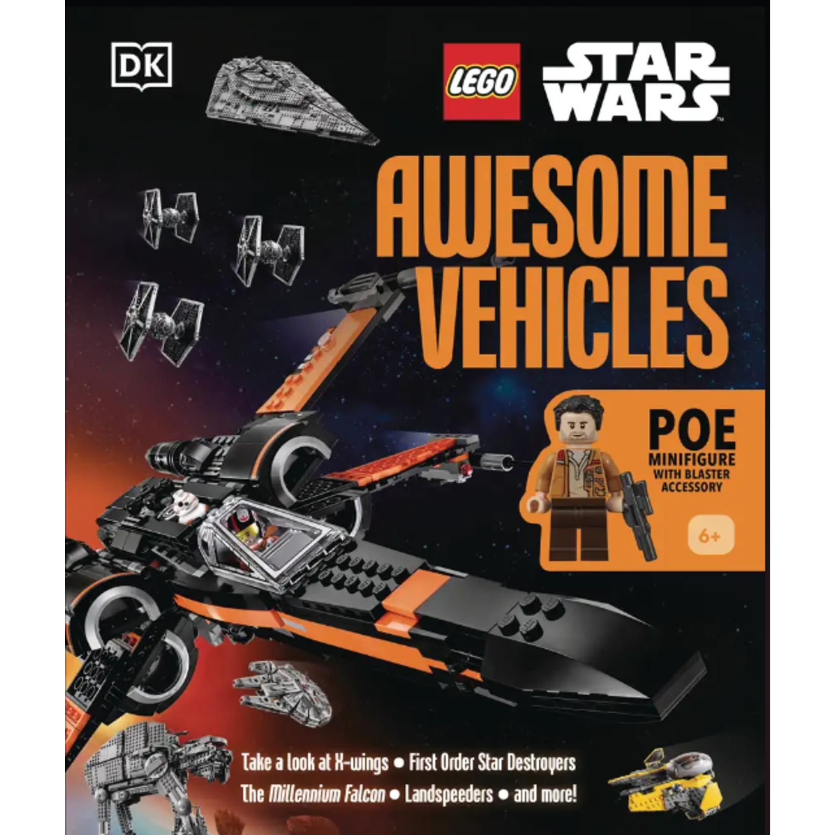 DK Lego Star Wars Awesome Vehicles W Poe Dameron Minifigure