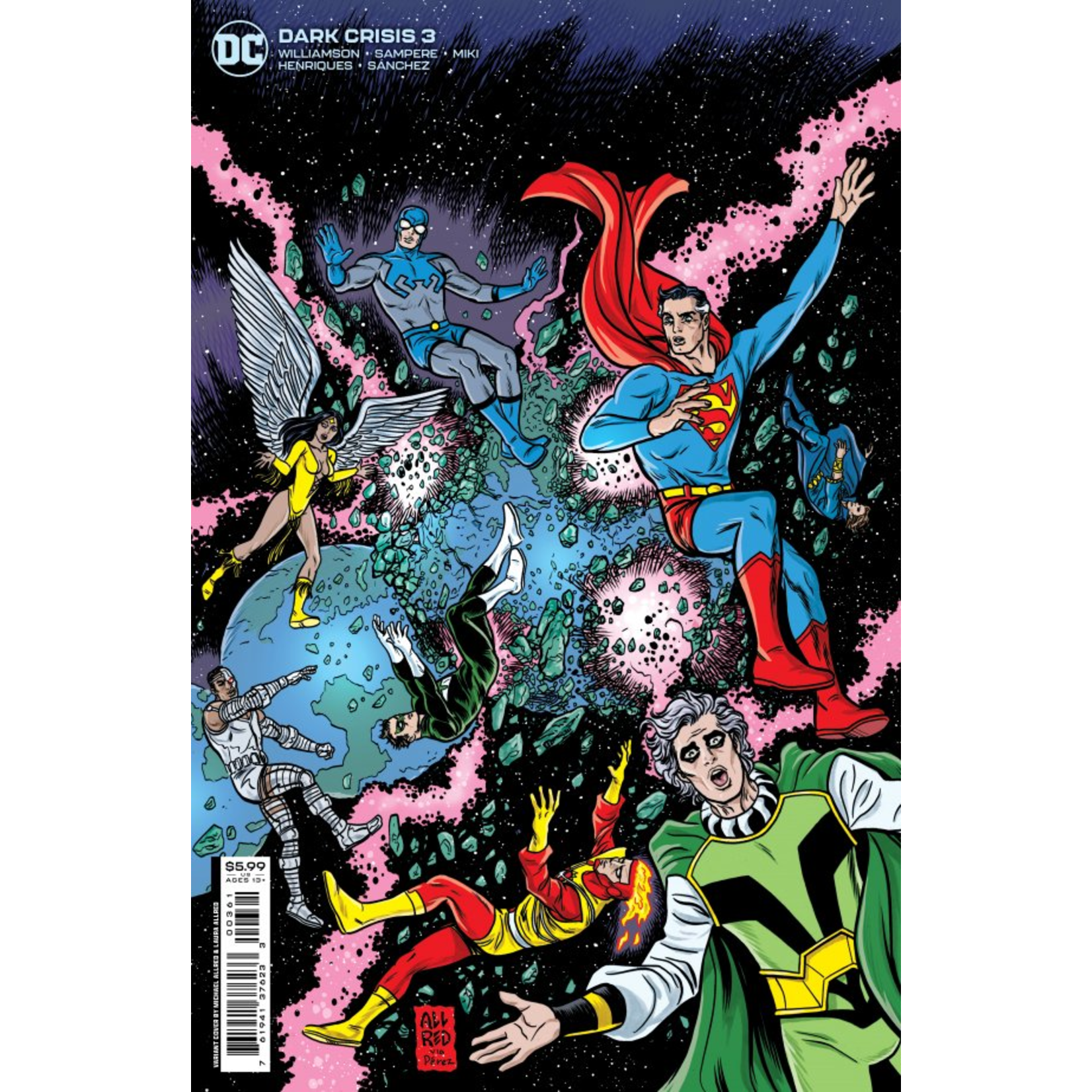 DC Comics Dark Crisis #3 Dark Crisis on Infinite Earths #3 Cover C Michael Allred Homage Card Stock Variant