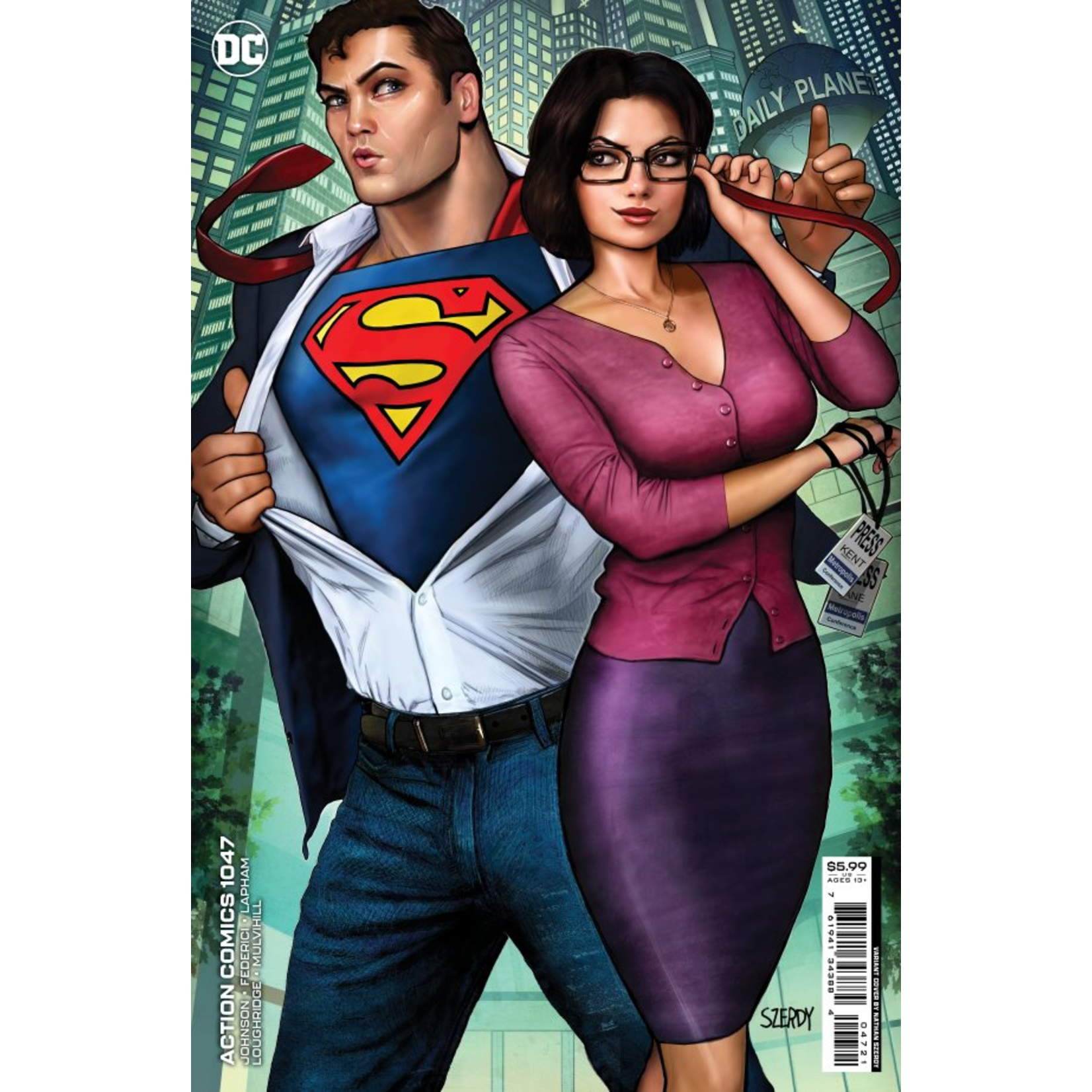 DC Comics ACTION COMICS #1047 CVR B SZERDY CARD