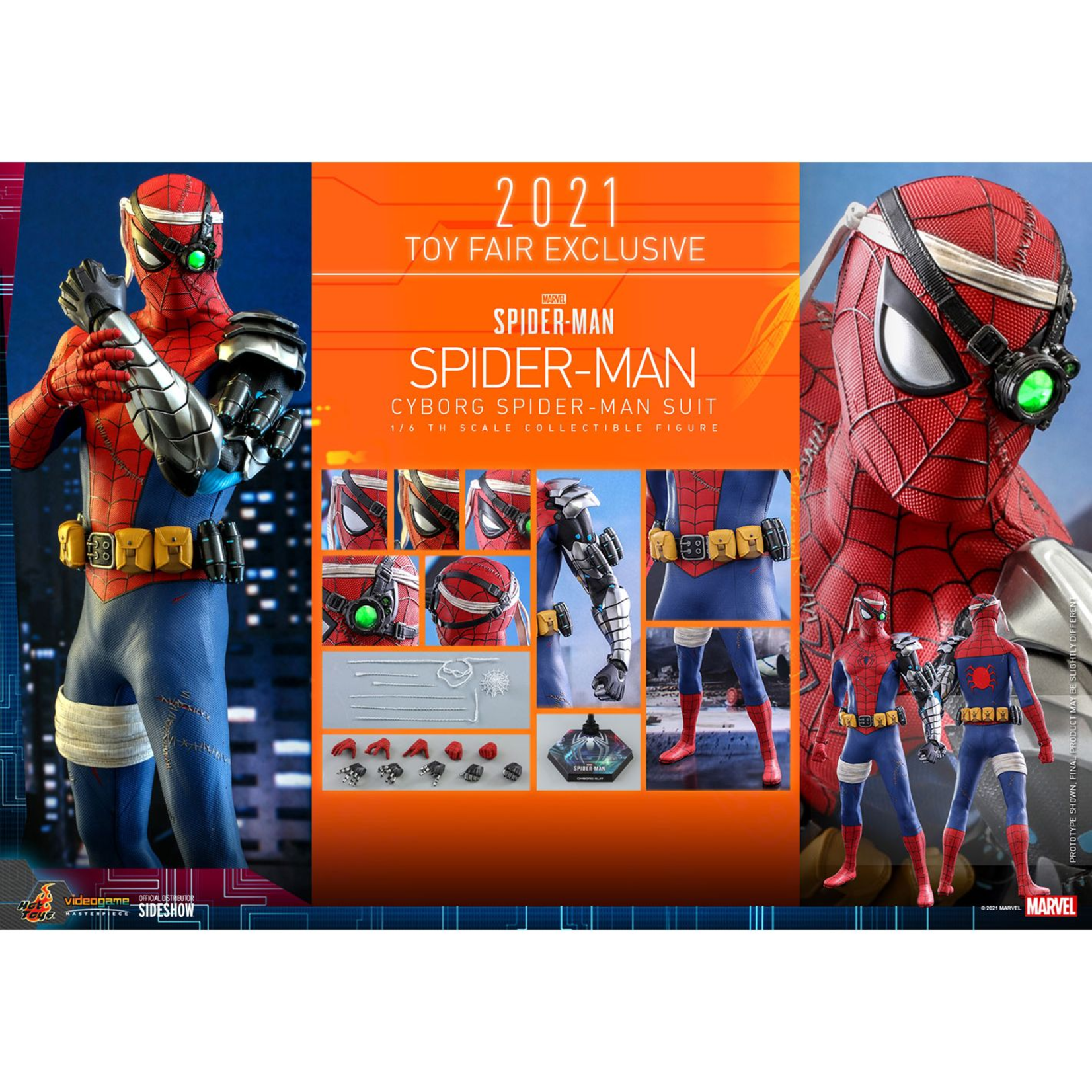Hot Toys Hot Toys - Marvel's Spider-Man - Spider-Man (Cyborg Spider-Man Suit) VGM051 (boite ouverte)