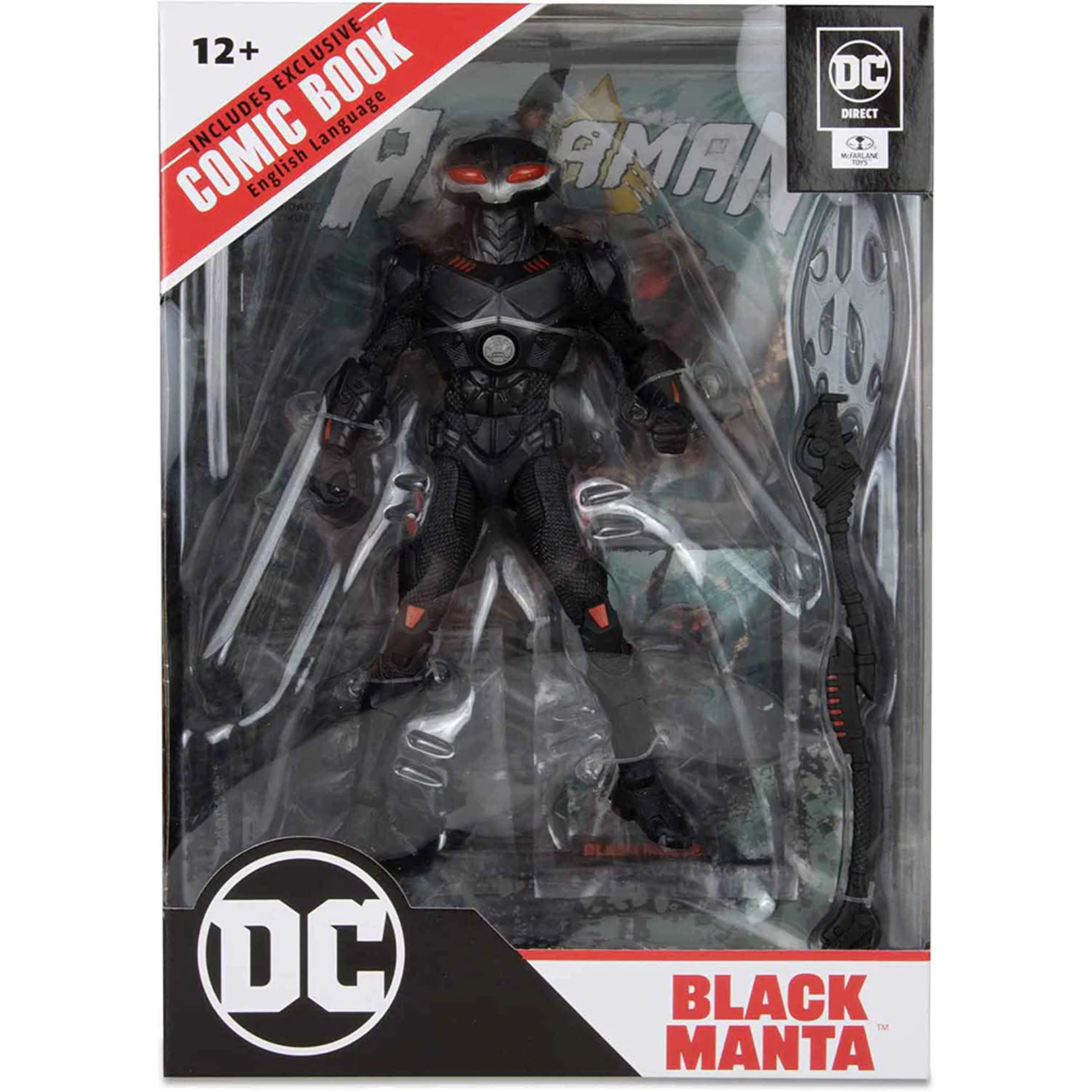 McFarlane Toys DC DIRECT 7" FIG W/ COMIC AQUAMAN - BLACK MANTA