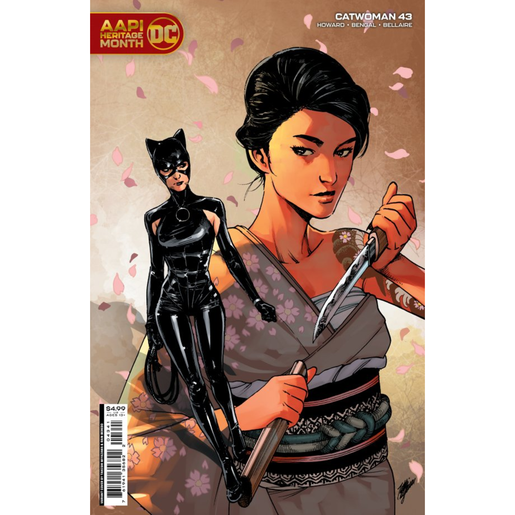 DC Comics Catwoman #43 Cover C Takeshi Miyazawa AAPI Card Stock Variant