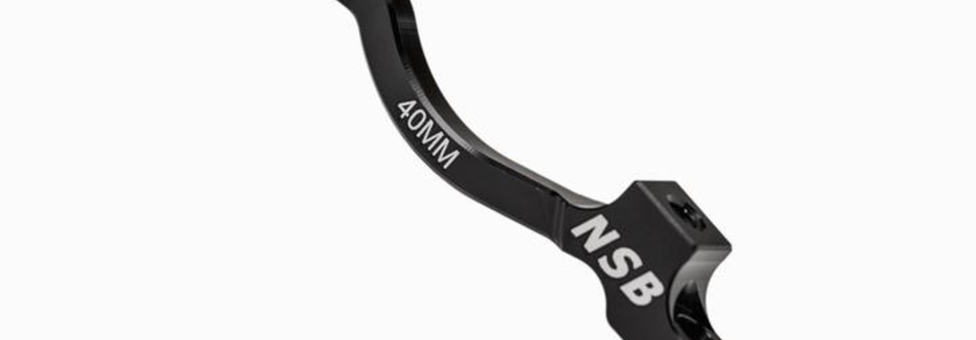 NSB Disc Brake Adapter, 200mm PM (+40mm spacing), Black