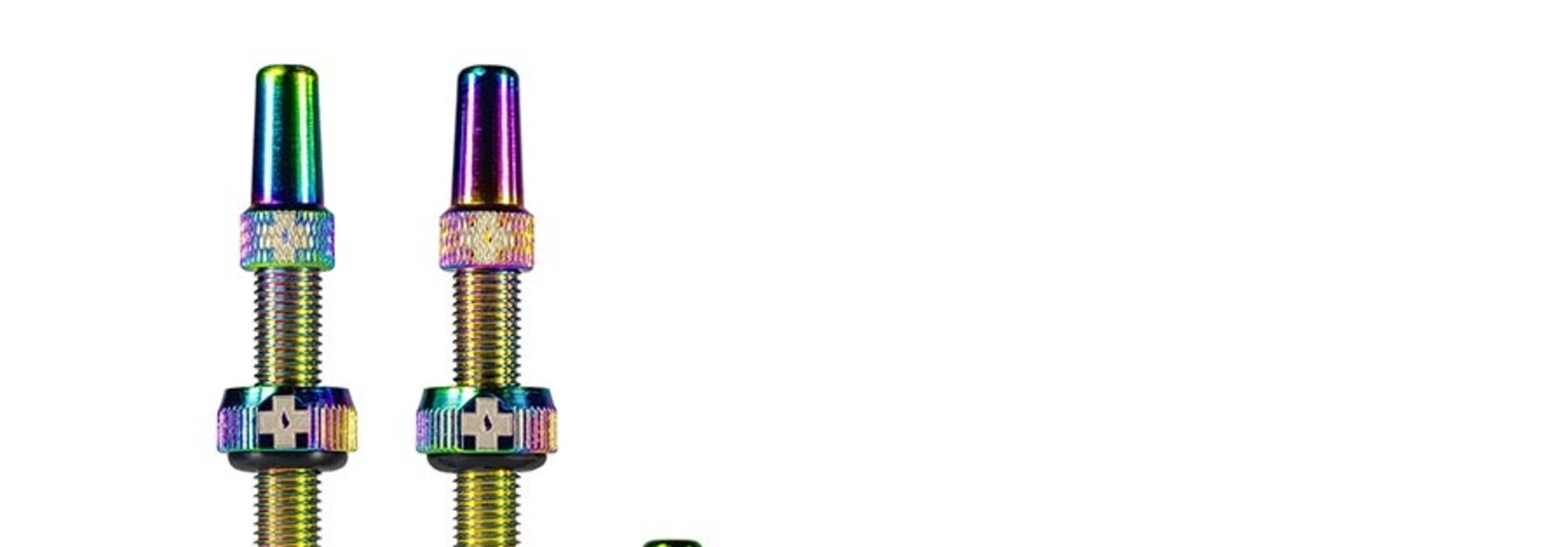 Muc-Off, Tubeless Valve, Presta, 44mm, Iridescent , Pair