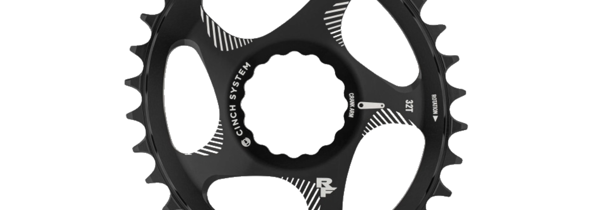 Race Face, Cinch Chainring, Black, 10-12s, (Not compatible with Shimano 12sp)