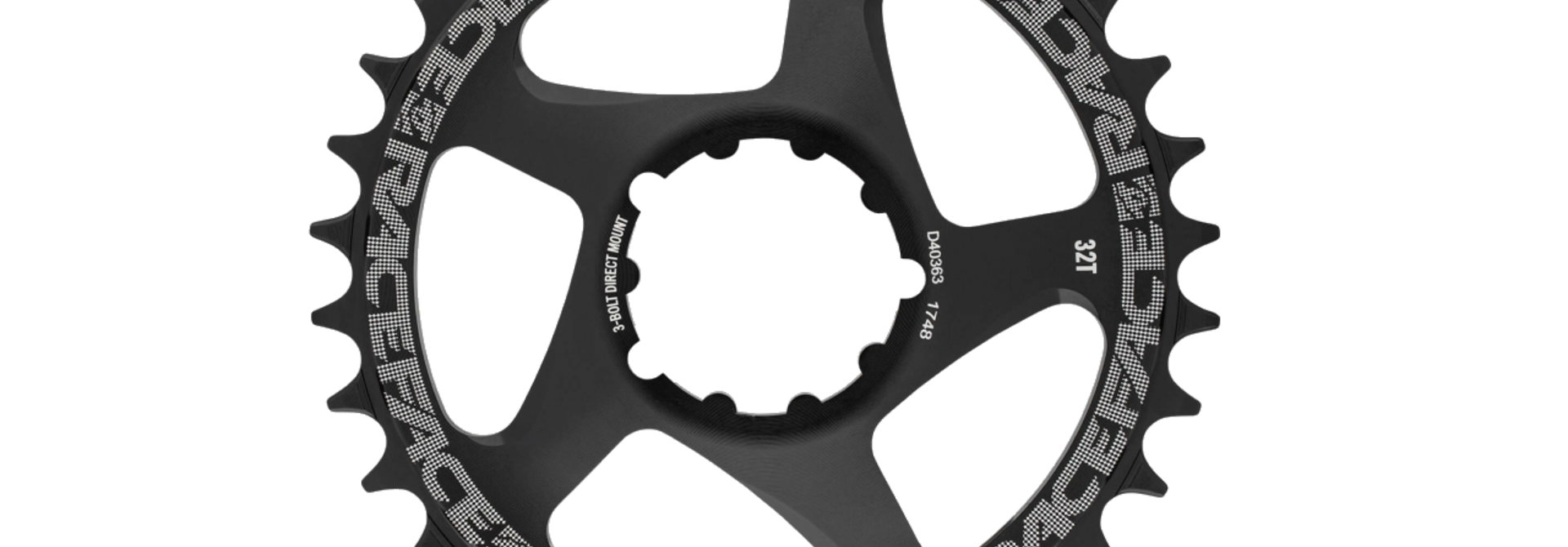 Race Face, DM Chainring, Black, 10-12s, 3-Bolt Compatible, (Not compatible with Shimano 12sp)
