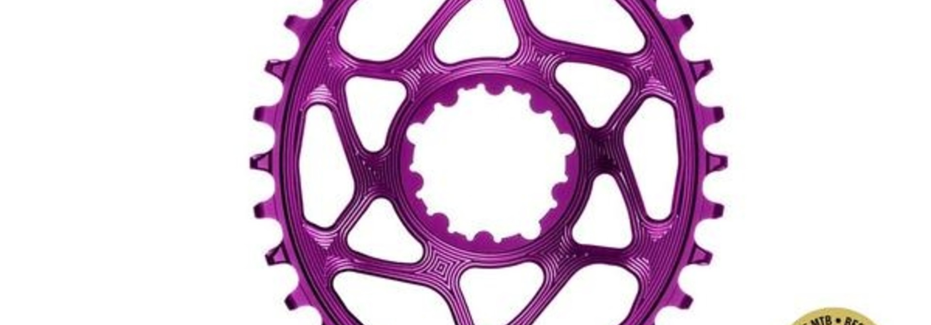 absoluteBLACK, Oval Narrow Wide, Direct Mount Chainring, SRAM 3-Bolt Direct Mount, 3mm Offset