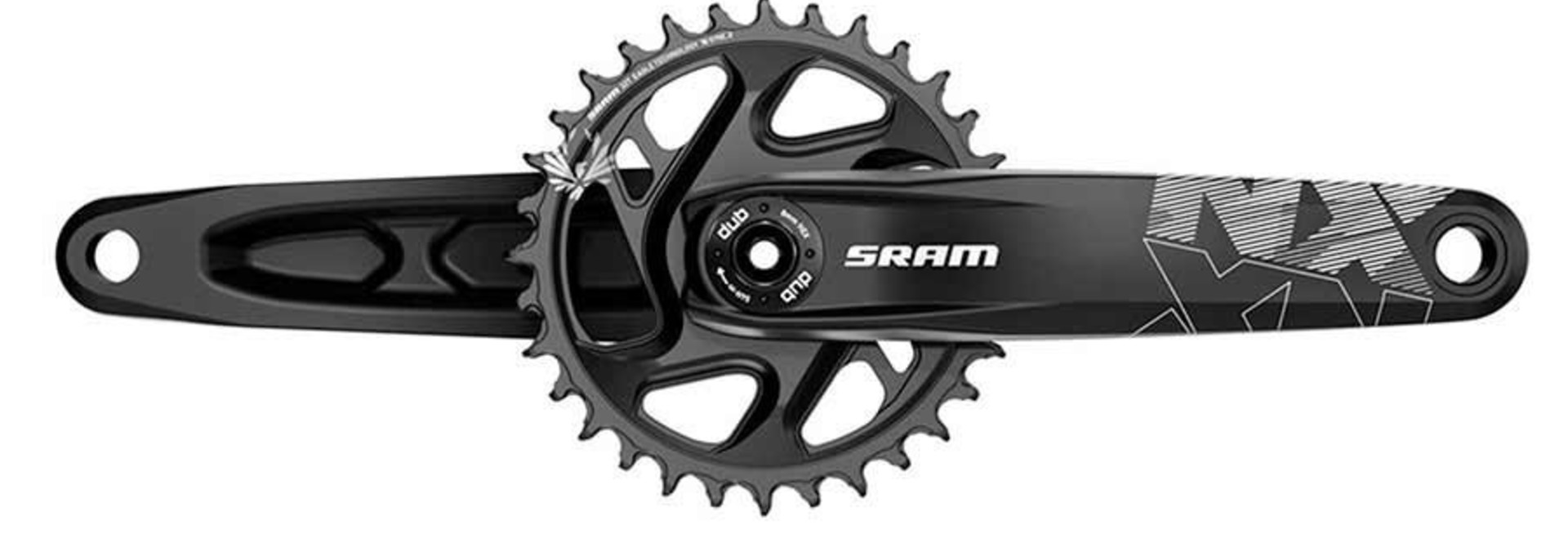 SRAM, NX Eagle DUB, Crankset, Speed: 12, Spindle: 28.99mm, BCD: Direct Mount, 32, DUB, 170mm, Black, Boost