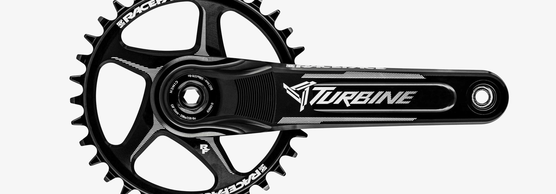 Race Face Crank Arm, TURBINE, 136,175, Black
