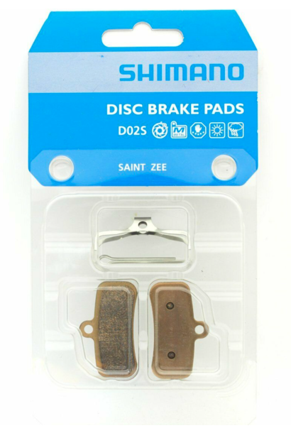 Shimano, D02S, 4 Piston Disc brake pads, Metal, Pair, D type, 4-piston