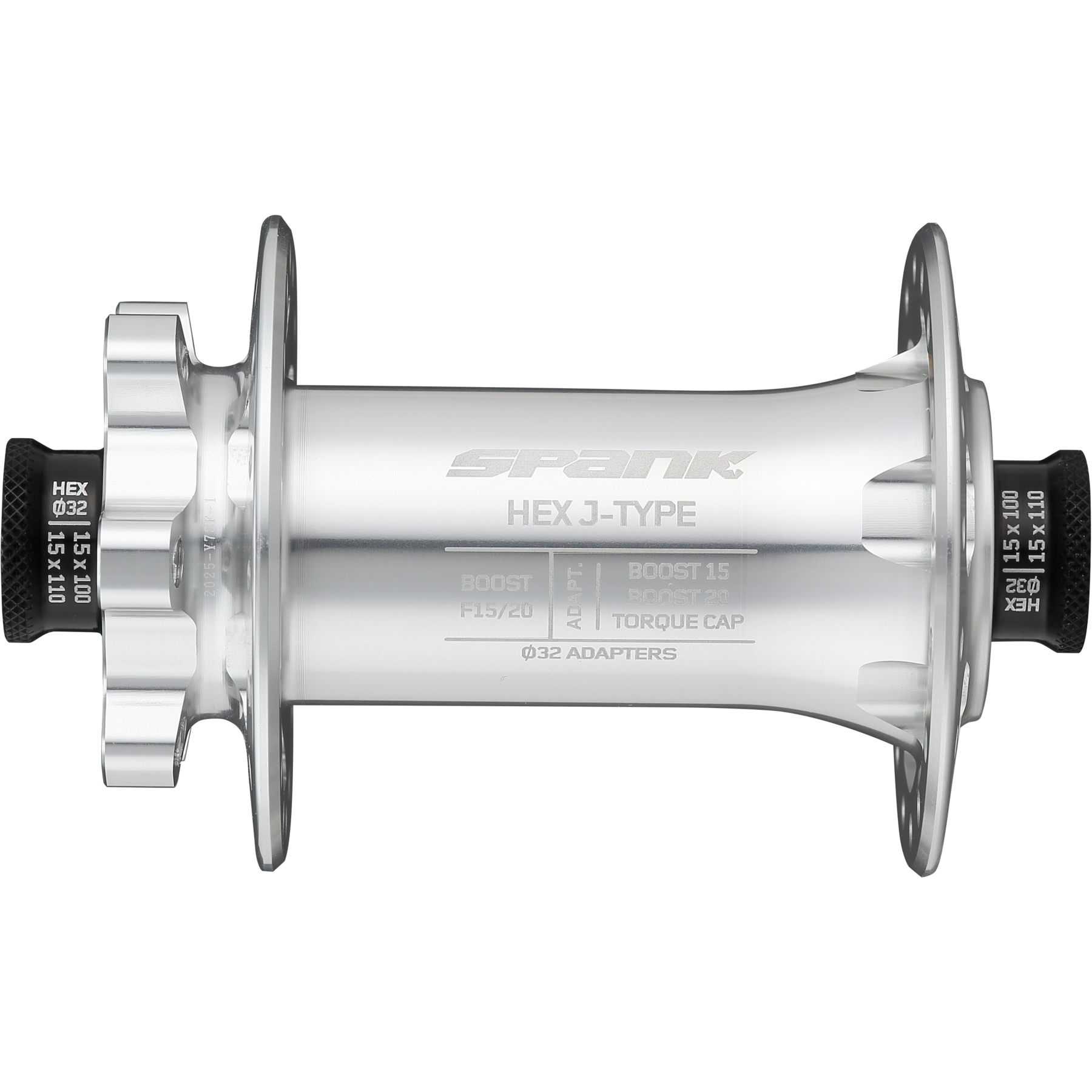 Spank Hex Silver Hub Front + Rear 32H Boost  (FH Not Included)-2