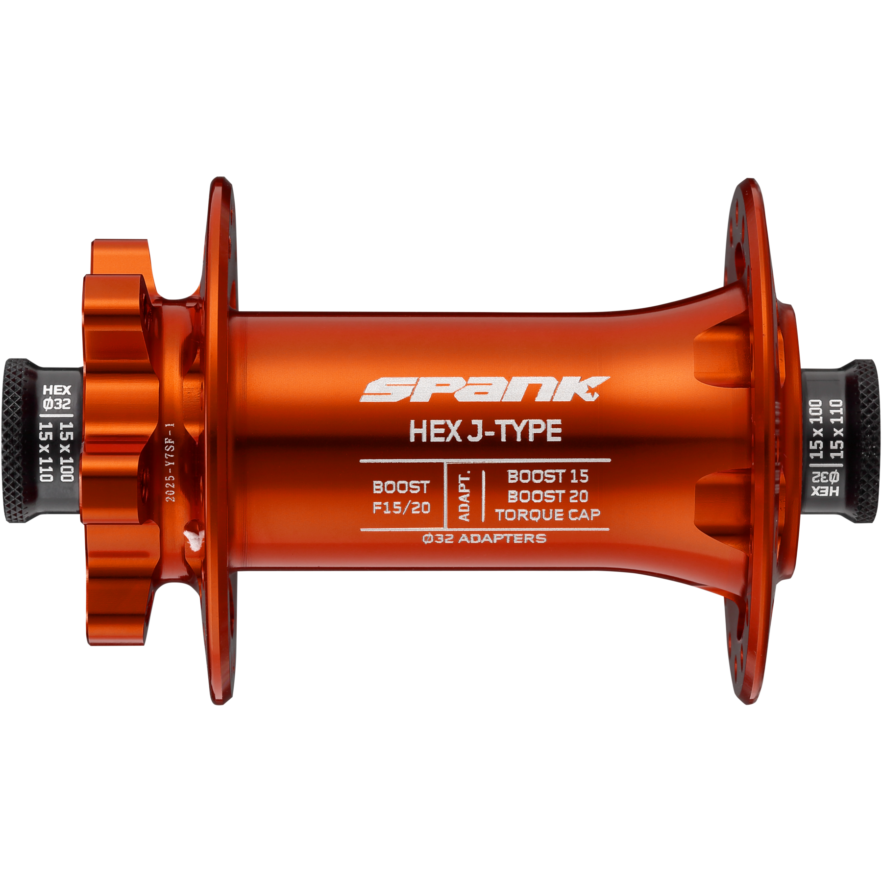 Spank Hex Orange Hub Front + Rear 32H Boost (FH Not Included)-2