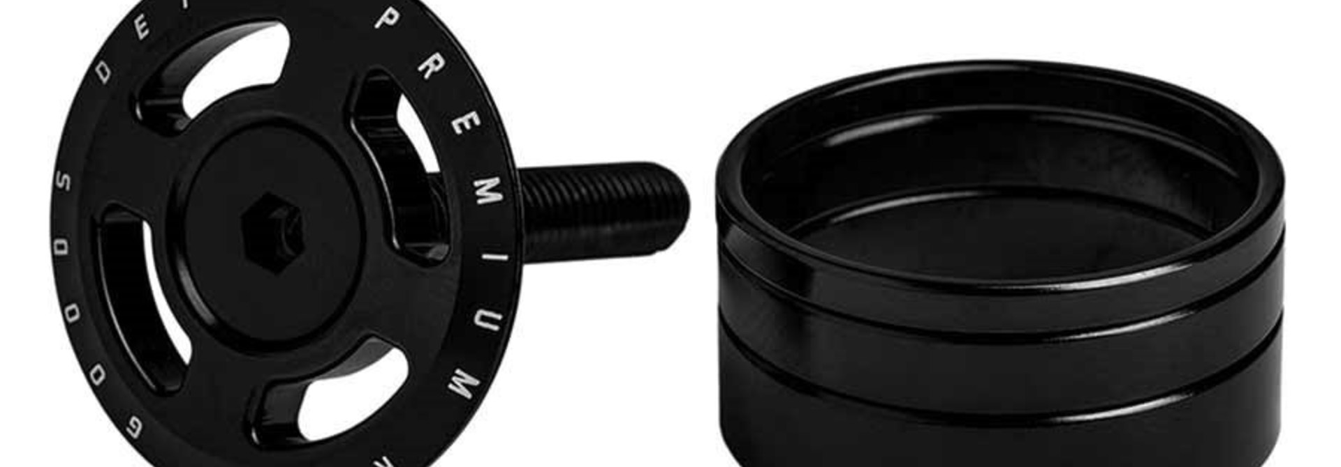 Deity Crosshair Topcap and headset spacers, 1-1/8''