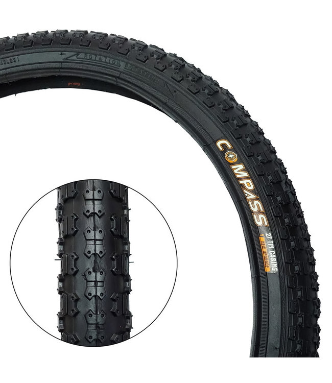 DAMCO DAMCO TIRE COMPETITION 111 (BMX) 20 X 1.75 (ALL BLACK)