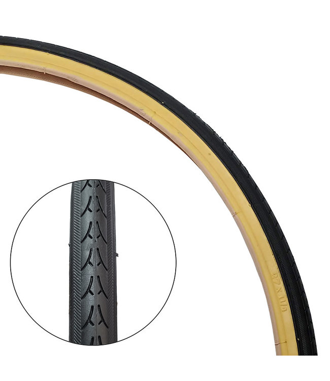 VEE RUBBER TIRE VEE RUBBER 27 X1-1/4 GUMWALL [V044]