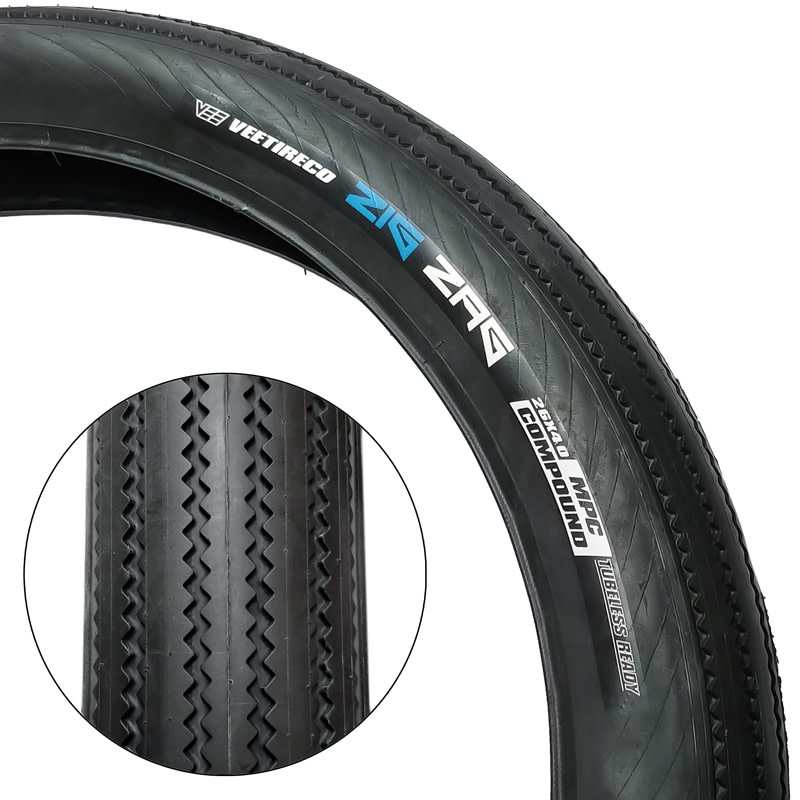 VEE RUBBER VEE RUBBER TIRE 26 X 4.0 ZIGZAG (FOLDING