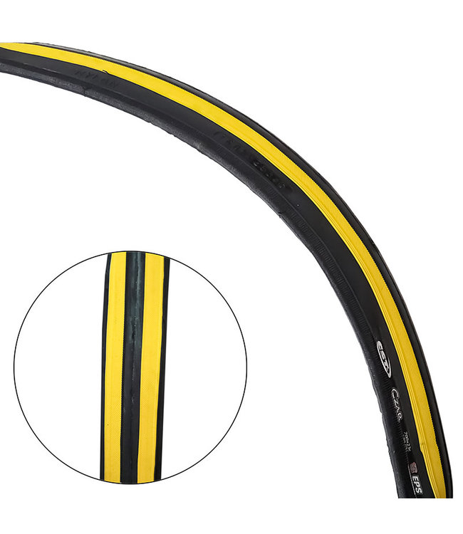 CST CST TIRE CZAR C1406 700C X 23 FOLDING YELLOW