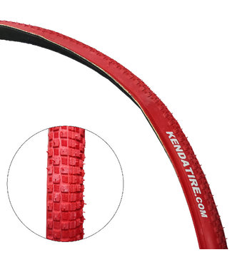 KENDA KENDA TIRE KARV 700C X 25 RED (FOLDING) [K905A]