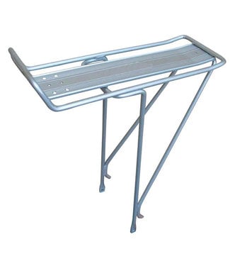 DAMCO REAR RACK CARRIER WITH PLATE (MAT SILVER)