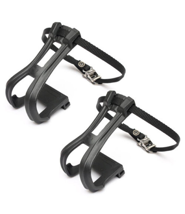 WELLGO WELLGO TOE CLIP WITH STRAPS LARGE