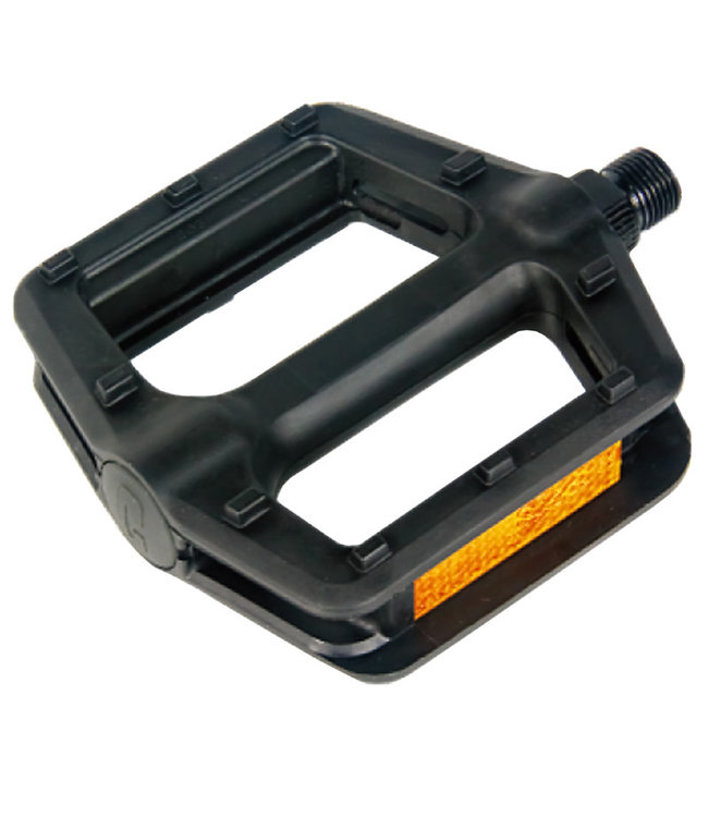 DAMCO DAMCO BLACK PLASTIC PEDAL W/REFLECTOR 9/16