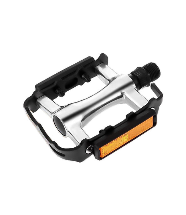 DAMCO DAMCO PEDAL ALLOY SILVER BODY BLACK CAGE (9/16")