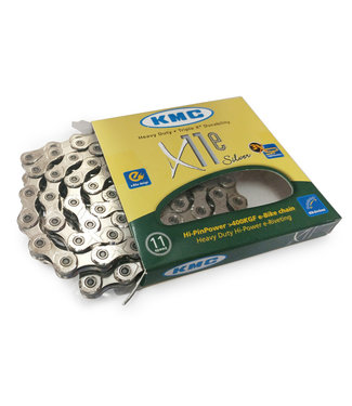 KMC KMC X11E (SILVER) 11 SPEED CHAIN  (Heavy-Duty)  (Compatibility-Campagnolo-Shimano-Sram-Bosch-E-Bike-Systems)