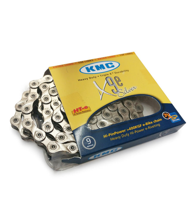 KMC KMC  X9E (X9E SILVER) 9 SPEED CHAIN
