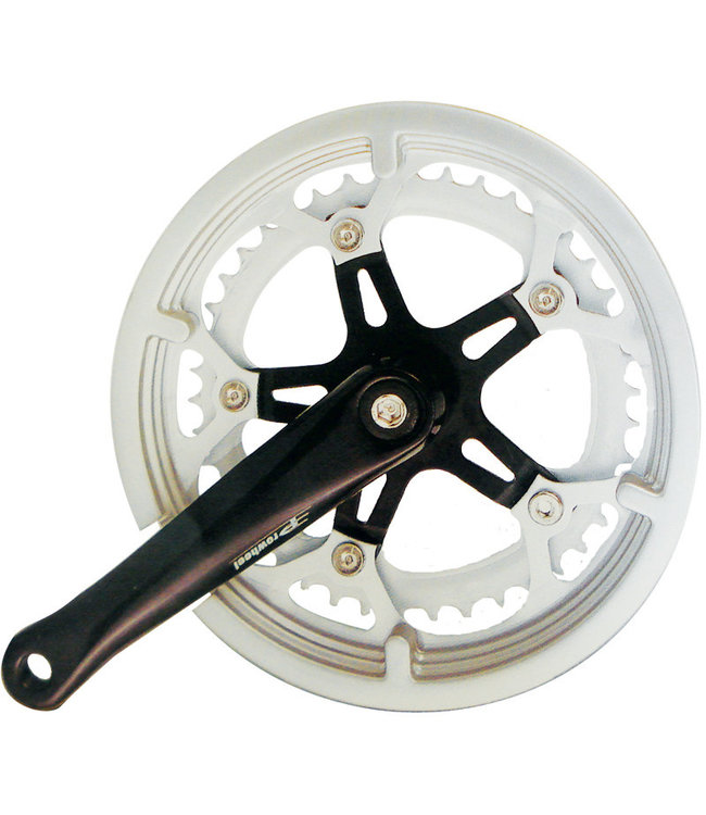 PROWHEEL PROWHEEL SILVER ALLOY DOUBLE CRANKSET