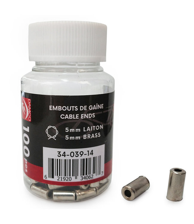DAMCO DAMCO CABLE ENDS 5MM 100PCS (5MM, 100PCS)