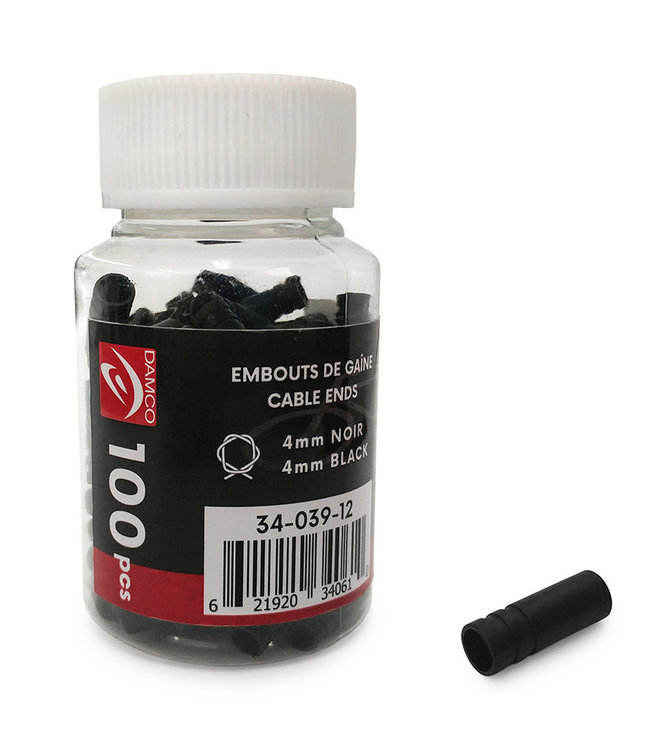 DAMCO DAMCO CABLE ENDS 4MM 100PCS (4MM, 100PCS )