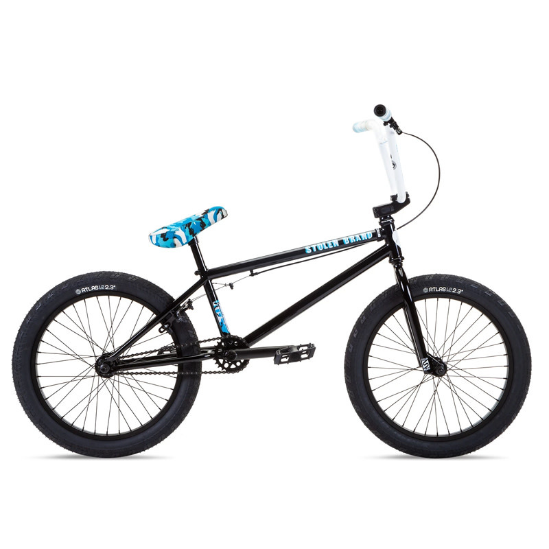 STOLEN STEREO 2021 (BLACK W/SWAT BLUE CAMO) HIGHLANDS BIKES