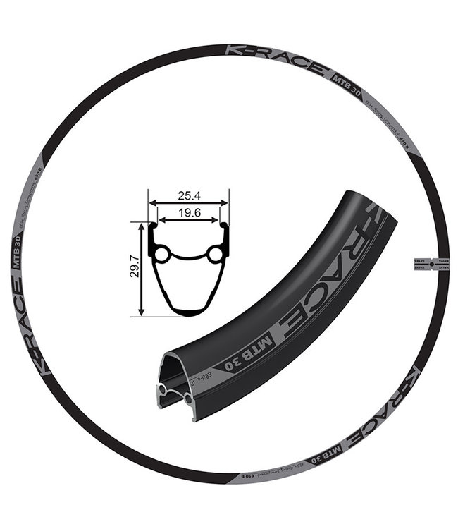 K-RACE K-RCEKR27.5" MTB 30 [DISC]27.5" / 650B RIMS