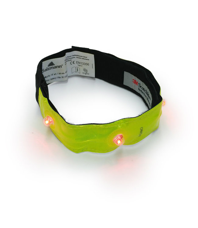 SALZMANN SALZMANN REFLECTIVE ARMBAND WTH 4 LEDS REFLECTORS