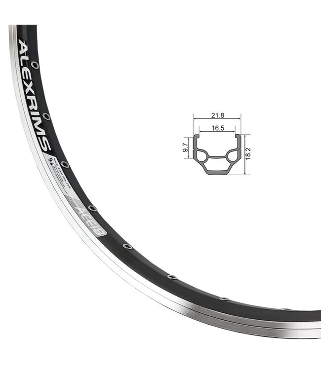 ALEXRIMS ALEXRIMS 700C ACE18 (DOUBLE WALL) 700C HYBRID/CYCLECROSS RIM