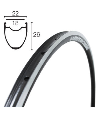 AMERICAN CLASSIC AMERICON 700C ALLY 2622 [TUBELESS]700C ROAD RIMS