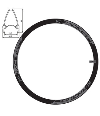 K-RACE K-RCEKR 700C PRO 40 [RIM BRAKE] 700C ROAD RIMS