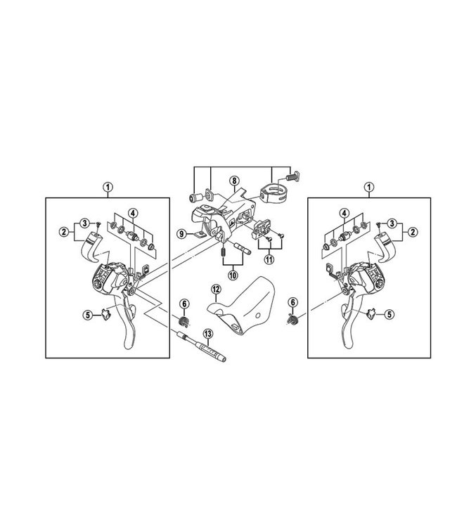 SHIMANO SHIMANO SHIMANO ROAD SHIFTER EXPLODED VIEW SHIFTER