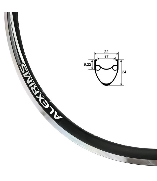 SUN RIMS SUN 700C CR-18 (DOUBLE WALL)  700C HYBRID/CYCLECROSS RIM
