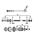 SHIMANO SHIMANO  SLX FH-M665 (REAR) EXPLODED VIEWS FOR MTB HUB