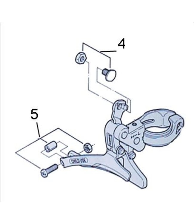 SHIMANO SHIMANO BOLT & NUTS FRONT DERAILLEURS EXPLODED VIEWS
