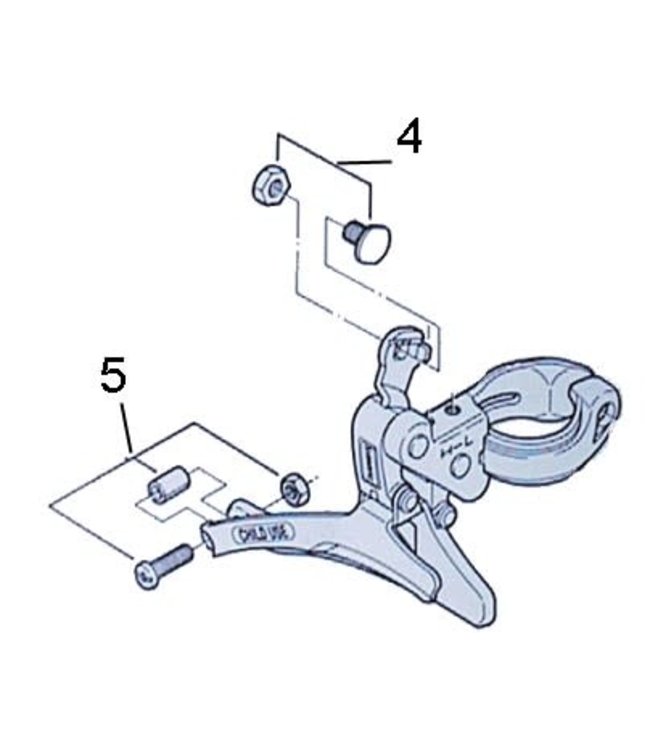 SHIMANO SHIMANO BOLT & NUTS FRONT DERAILLEURS EXPLODED VIEWS