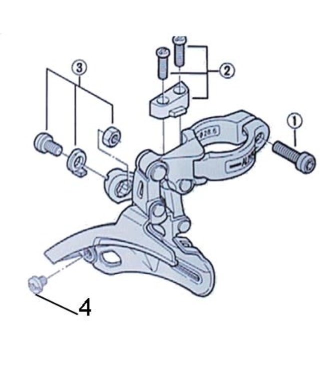 SHIMANO SHIMANO FOR ALL MODEL FRONT DERAILLEURS EXPLODED VIEWS
